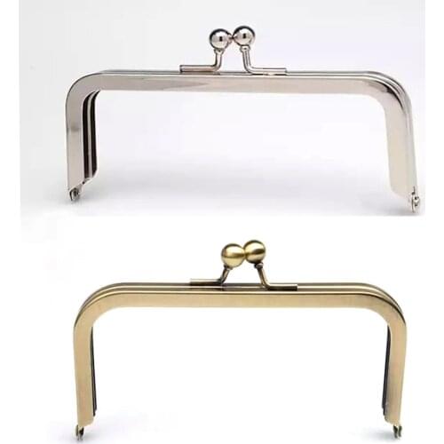 Metal Purse Frames - 8" x 3"- Clutch Purse Frame with Ball Claps