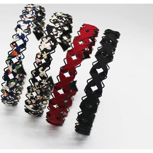 Metal Wavy Hair Hoop Hair Handmade Headbands For Women Lady Simple Sweet Girls Children Hair Hoop Hair Accessories Headwear