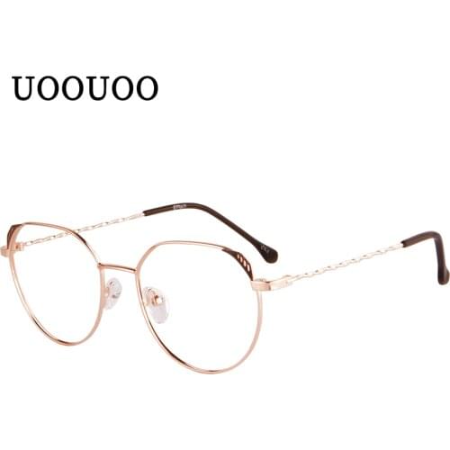 Computer Protective Glasses Designer Retro Glasses Round Metal Frame Women Men Blue light Blocking Prescription eyeglasses Men