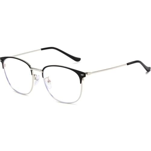 Retro Square Glasses Frame Women Eyeglasses Computer Myopia Optical Anti-blue light Spectacle Frame Men
