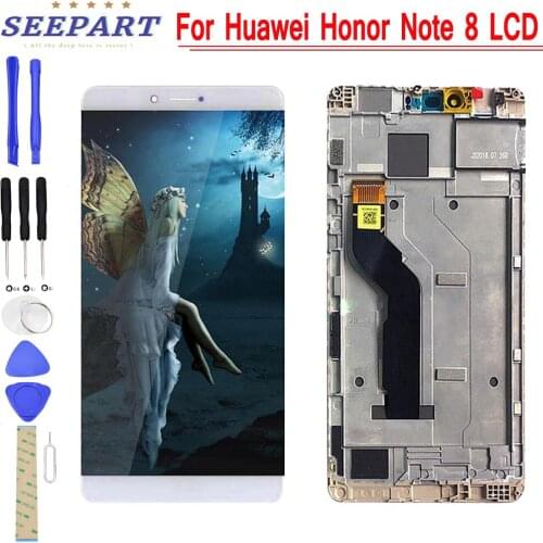 Original Screen for Huawei Honor Note 8 LCD DIsplay Touch Screen Digitizer Note8 LCD +Frame Replacement For HUAWEI Note 8 LCD