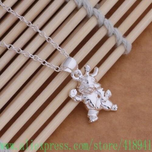 Silver Plated Necklace Silver Plated fashion jewelry pendant /axvajpca aeqaivxa AN019