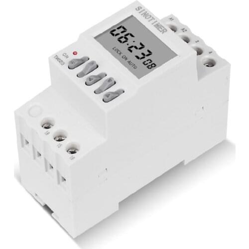TM623 220V Programmable Astronomical Time Switch with Latitude Longitude Display DIN Rail Timer Relay Controller