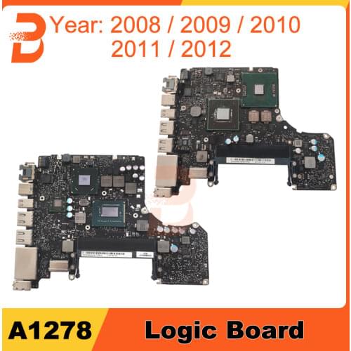 Tested Original Motherboard For MacBook Pro 13" A1278 Logic Board I5 2.5GHz/I7 2.9GHz 820-3115-B 2008 2009 2010 2011 2012 Years