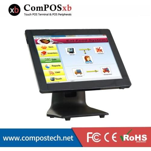 Touch sensitive 15 inch touch pos machine used in restaurant retail pos point of sale POS1518