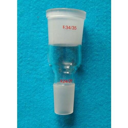 Glass Enlarging Adapter,From 24/40 to 34/35,Lab Chemistry Borosilicate Glassware