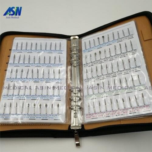 Dental FG diamond bur sample book 210 models/pcs diamond bur catalog dental material dental lab equipment FG burs
