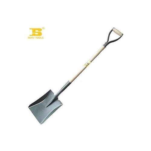 BOSI Garden Tools Convenient 48"/1200mm Steel Wooden Square Head Shovel
