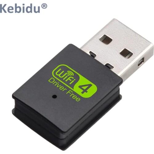 KEBIDU Free Driver USB Wifi Adapter 300mbps 2.4GHz Wifi Antenna USB Network Card For Windows XP Vista Linnux Win 7 8 Win 10