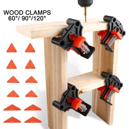 Woodworking Clamp Picture Frame Corner Clip Positioning Tools 60/90/120 Degree DIY Corner Fixture Mate Right Angle Clamp