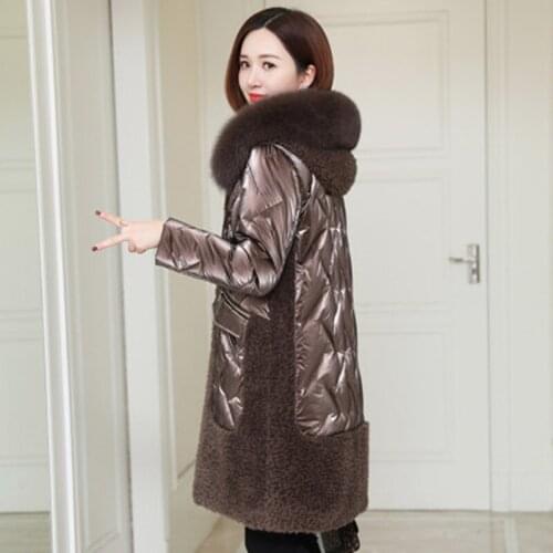 Winter Women High Quality Cashmere Fur Coat Luxury Long Fur Coat 2021 Loose OverCoat Thick Warm Plus Size Female Plush Coats