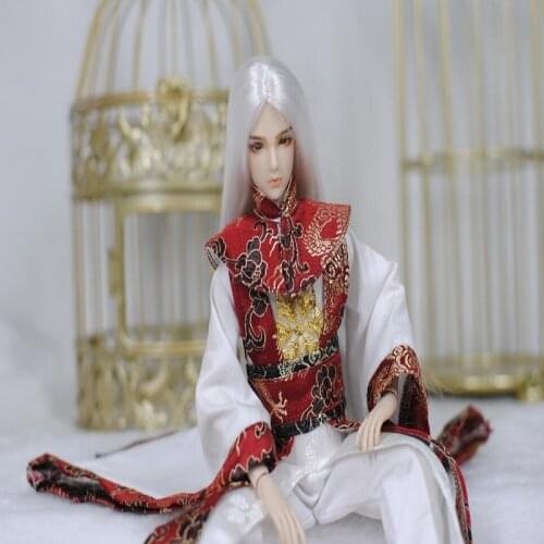 1/6 BJD Dolls 30CM Ball Jointed Doll with Chinese Style Outfits Wig Shoes Makeup Handsome Boy Doll Christma Toys Gift Collection