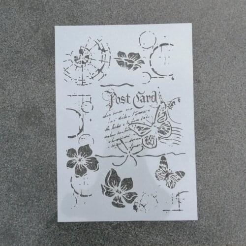 1pc Size A4 A3 A2 Butterfly DIY Layering Mandala Stencils Wall Painting Scrapbook Coloring Embossing Album Decorative Template