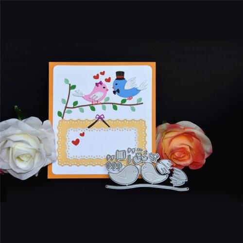 11.26*6.03cm bird branches Cutting dies metal crafts paper die-cutting /DIY embossing Easter and New Year Scrapbooking