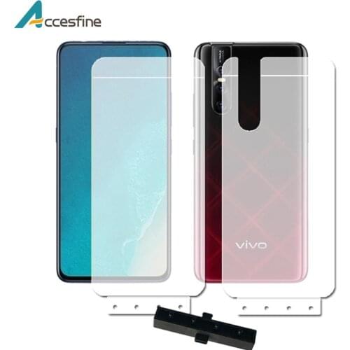 2PCS Soft TPU Hydrogel Protective Film For VIVO S1 Front & Back HD Full Cover Screen Protector Not Glass