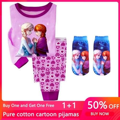 2021 Kids Pajamas Children Sleepwear Baby Pajamas Sets Boys Girls Animal Pyjamas Pijamas Cotton Nightwear Clothes Kids Clothing