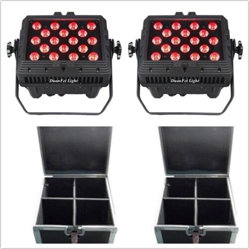 8pcs+2 Flycase) 18*10w led par rgbw 4in1 dmx led city color wash wall led ip65 waterproof projector washing city par rgbw
