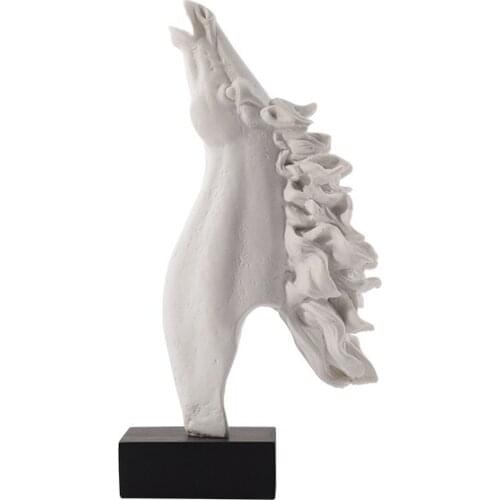 Sandstone Material Abstract Horse Head Ornaments Soft Decoration Study Crafts Home Accessories Home Decoration