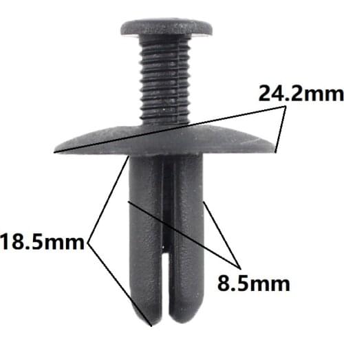 Auto Plastic Screw Push-Type Big Cover Expanding Rivet Panels Trim Retainer Fasteners Clips