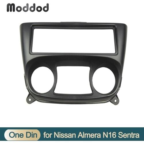 One Din Car Radio Fascias For NISSAN Almera N16 2000-2005 DVD Stereo Panel Dash Install Trim Kit Face Surround Dashboard Frame
