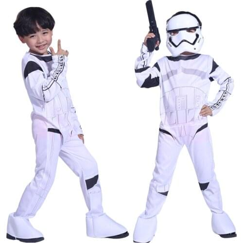 Free shipping Halloween costume dress children Tongbai Bing little soldier Star Wars costumes performance clothing