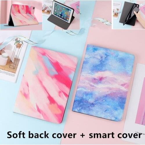For iPad Air 3 10.5 2019 Case TPU Soft Back Original Marble PU Leather Smart tablet stand Cover for 2017 iPad Pro 10.5 inch case