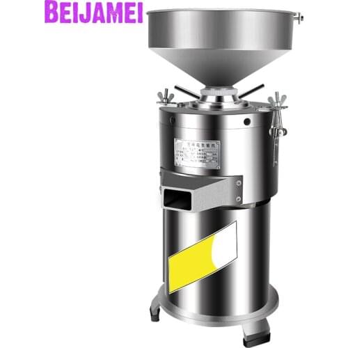 BEIJAMEI Factory Commercial Sesame Peanut Grinding Mill Pulping Machine 1500w Electric Sesame Paste Grinder Machine
