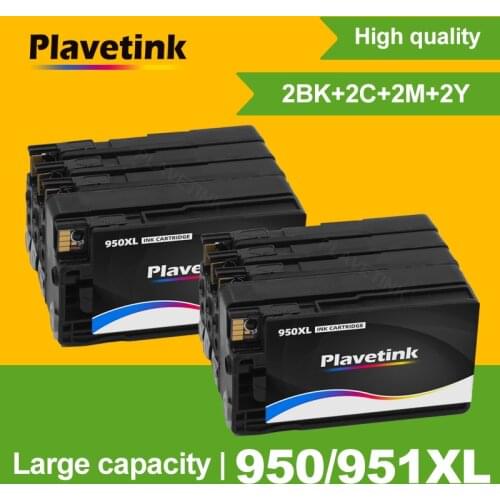Plavetink 950 951 XL Replace For HP 950XL 951XL Compatible Ink Cartridge Officejet Pro 251dw 276dw 8630 8650 8615 8625 Printer