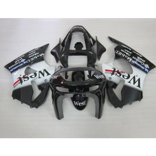 ABS plastic moto racing road fairing kit for Kawasaki ZX6R 1998 1999 black west Fairings bodywork set Ninja 636 ZX 6R 98 99 BX13