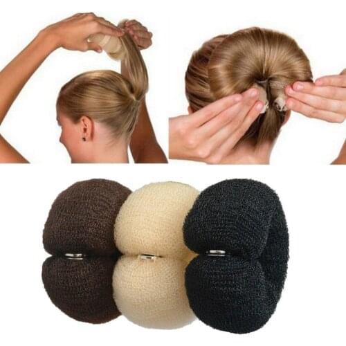 Fashion Hair Bun Maker Donut Magic Foam Sponge Easy Big Ring Hair Styling Tools Hairstyle Hair Accessories For Girls Women