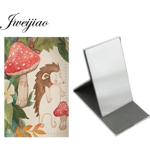 Youhaken Hedgehog In The Fog Table Desktop Mirror Stainless Steel Mushroom Makeup Beauty Tools Purse Mirrors HF10