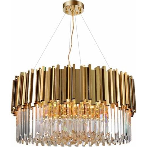 Manggic New Luxury Lighting Modern Crystal Chandelier For Living Room Dining Room Gold Crystal Chandelier LED Lights