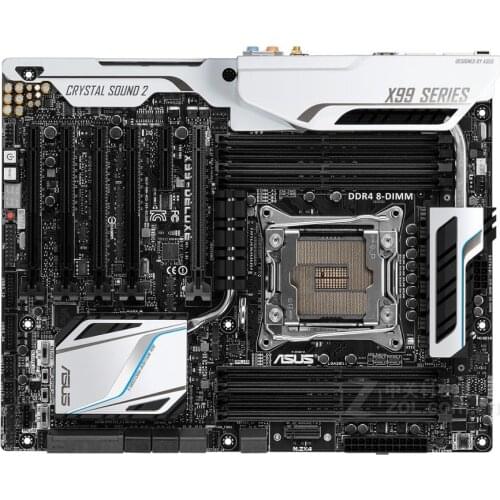 Free shipping original motherboard for ASUS X99-DELUXE/USB3.1 DDR4 LGA 2011-3 USB2.0 USB3.0 boards 64GB X99 Desktop motherborad