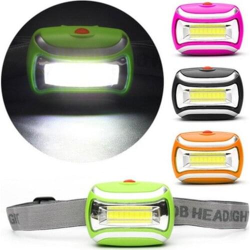 Drop shipping Outdoor Camping Night Fishing 4 Modes Waterproof Headlight Head Flashlight Torch Lanterna Mini COB LED Headlamp