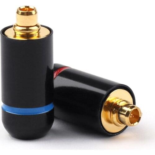 Areyourshop Earphone DIY Pin Connector Plug For MMCX UE900 SE535 SE215 W10 20 30 Silver Black 1/4Set Wholesale Connector plug