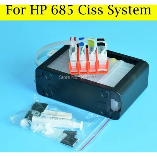 1 Set Ciss For HP 685 Continuous Ink Supply System For HP Deskjet 3525 5525 4615 4625 6525 Printer With ARC Chip