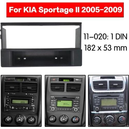 Stereo Panel Plate Car Radio Fascia Surround For KIA Sportage II 2005-2009 DVD Refitting Frame Dash Kit