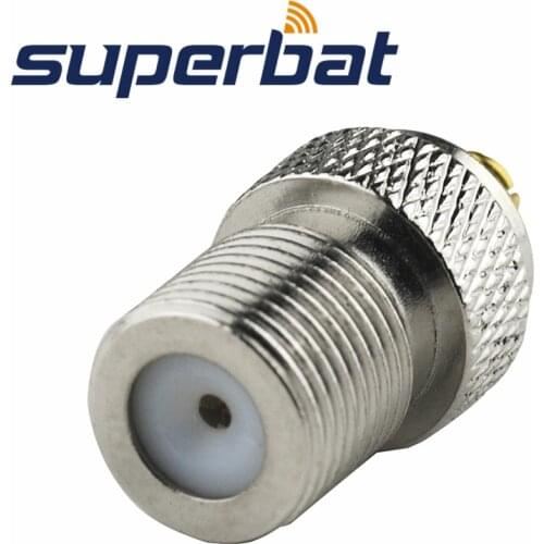 Superbat 5pcs F-MCX Adapter F Jack to MCX Plug Straight RF Coaxial Connector