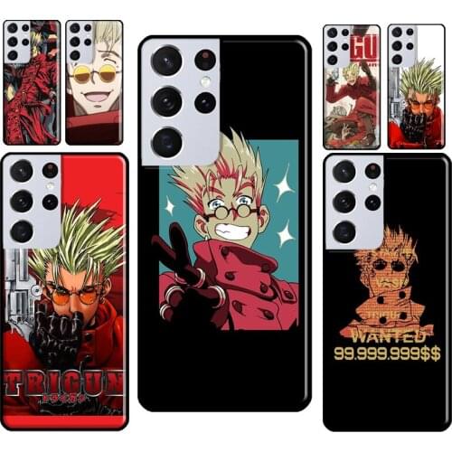 Trigun Retro Vintage Phone Case For Samsung Galaxy S8 S9 S10 Plus S20 FE Note 10 Plus Note 20 Ultra S21 Coque