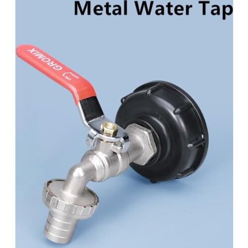 High Quality S60*6 to 1/2'' 3/4'' IBC Tank Adapter Coarse Threaded Garden Hose Connector 1000L Valve Fittings