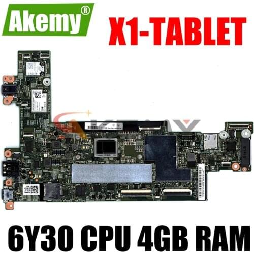 X1-Table Motherboard For Lenovo ThinkPad X1-Tablet 15218-2 Laotop Mainboard with 6Y30 CPU 4GB RAM 00NY790 mainboard 100% tested