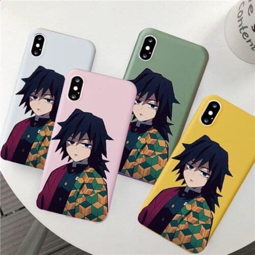 Japan Kamado Nezuko Kimetsu No Yaiba Demon Slayer TPU Color Soft Phone Case for Iphone 11 Pro Max 6 6s 7 8 7Plus 8Plus X XS Max