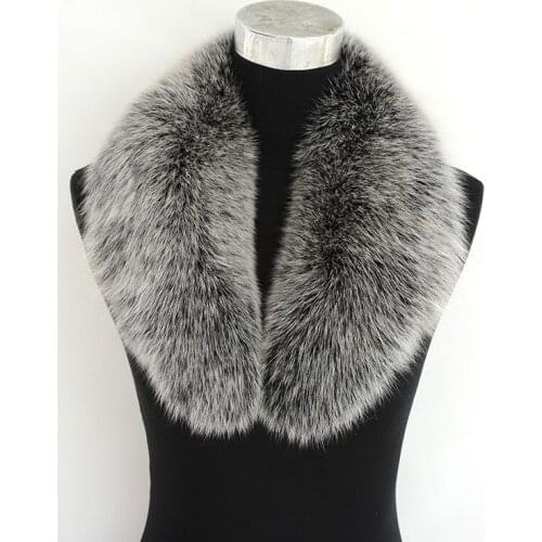 Genuine Winter Real Fox Fur Scarf Collar Women Luxury Coat Neck Keep Warm Natural Fox Fur Scarves Decoration Fashion Plush Shawl