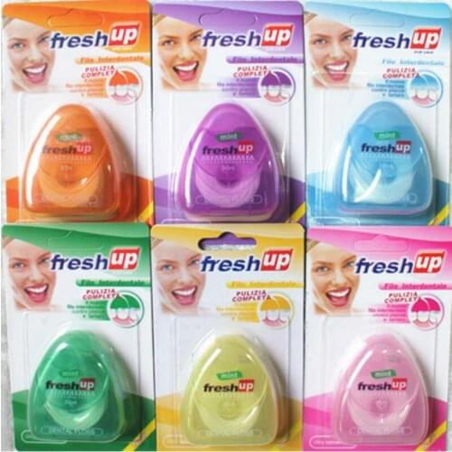 30pcs 50M Micro wax Peppermint flavor Dental Flosser Interdental Brush Teeth Stick Toothpicks Floss Pick Oral Hygiene clean wire