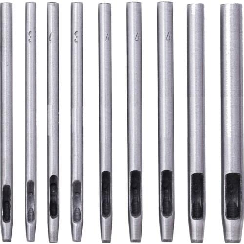 0.5-4mm Leather Hole Punch DY Handmade Leather Tools for Belts Canvas Round Hollow Puncher Set Leather Craft Tools