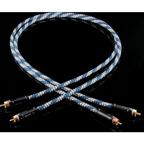 2PCS RCA XLR benchtop audio signal line 5N oxygen-free copper high fidelity