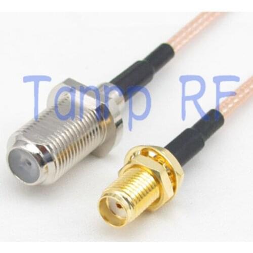 20inch F female jack to SMA female jack RF adapter connector 50CM Pigtail coaxial jumper cable RG316 extension cord