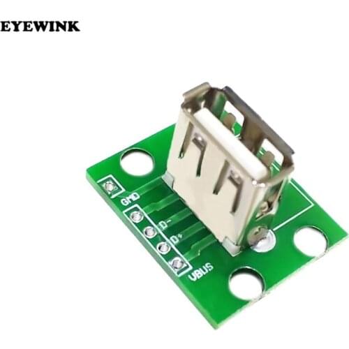 5PCS Vertical USB motherboard with PCB USB 2.0 motherboard has been welded, and the data cable is transferred to USB motherboard