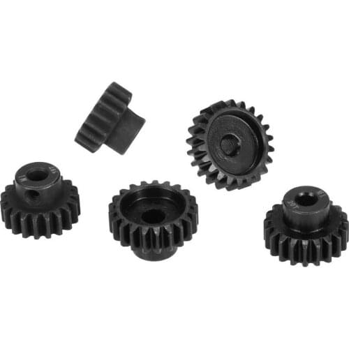 ABWE Best Sale M1 5mm 18T 19T 20T 21T 22T Shaft Steel Pinion Motor Gear Combot Set for 1/8 Off-road Buggy Truck RC Car Brushed