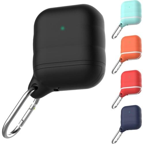 AirPods1 Waterproof thick silicone case For AirPod2 soft case protective cover Seismic drop Traveling waterproof and portable